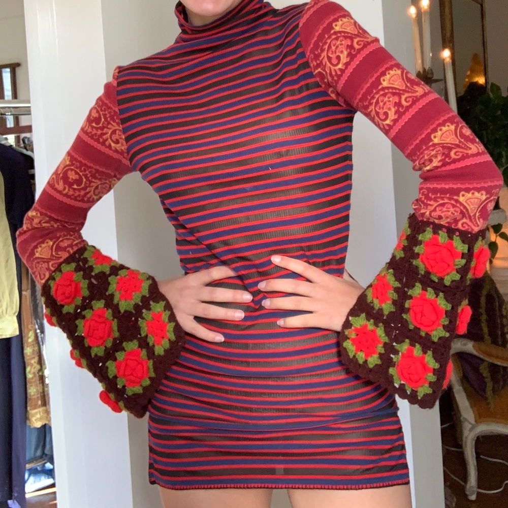 1990s Extra mini dress / long top